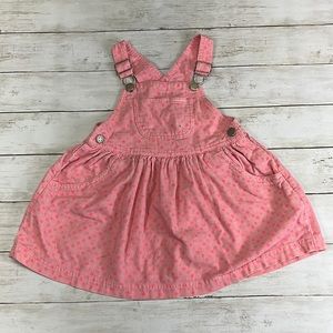 Vintage Osh Kosh corduroy jumper bib overall vestbak dress, 3T
